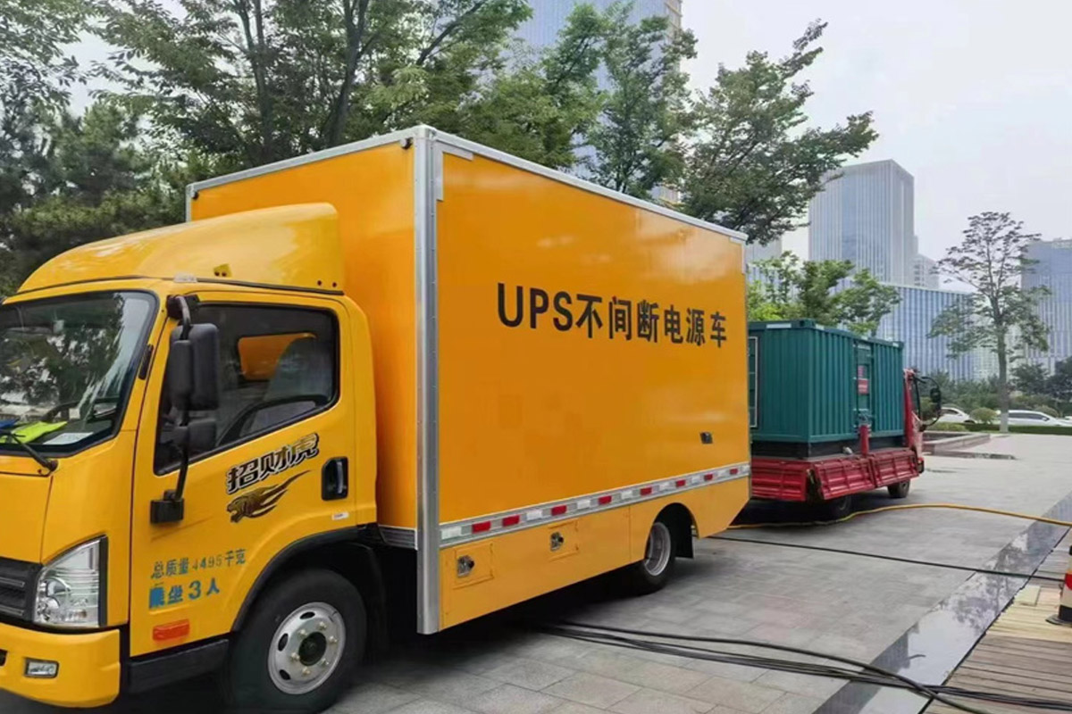 齐河发电机租赁施工现场
