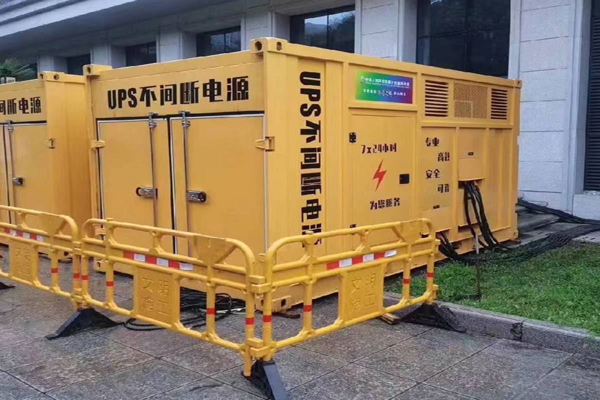 齐河发电机租赁施工现场
