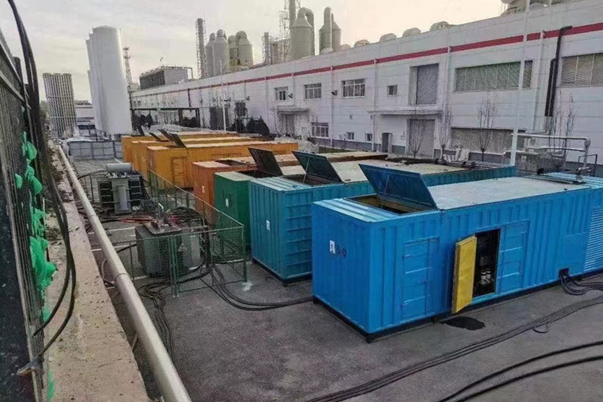 齐河发电机租赁施工现场